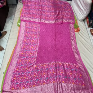 Premium Pure Paithani Exclusive Saree - Festive Pink (BPE-04)