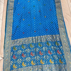 Exclusive Silk Patola Pallu  Border Bandhani Saree (SPP04)