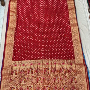 Exclusive Silk Patola Pallu  Border Bandhani Saree (SPP07)