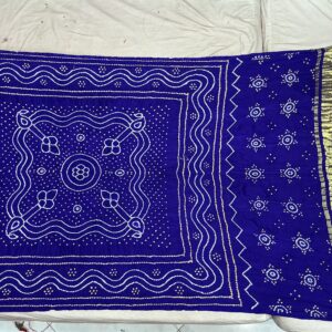 Premium Pure Gajji Silk Dupatta - Royal Blue (GDD-03)