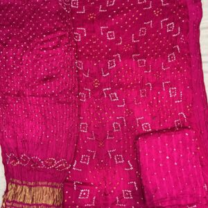 Premium Modal Silk Dress Material - Rose Pink(MDM-03)