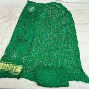 Premium Pure Gajji Silk Dress Material - Green (GSD-03)