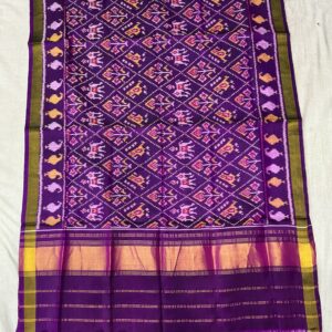 Pure Silk Patola Dupatta - Magenta Purple (PPD-02)