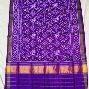Pure Silk Patola Dupatta - Artistic Violet (PPD-03)