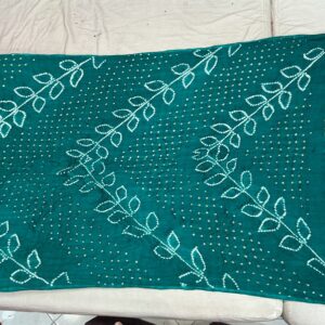 Premium Modal Silk Ambadal Dupatta - Teal Green (MAD-01)