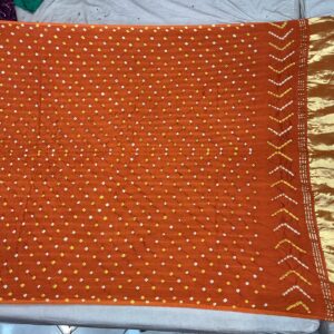 Premium Modal Silk Dupatta - Festive Orange (MSD-07)