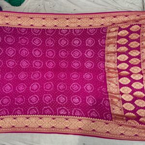Premium Pure Georgette Dupatta - Magenta Pink (PGD-03)