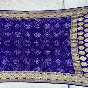 Premium Pure Georgette Dupatta - Royal Blue (PGD-07)