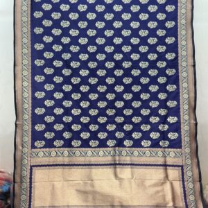 Exclusive Banarasi Silk Saree - Navy Blue (PBS-01)