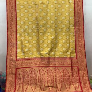 Exclusive Banarasi Silk Saree - Mustard Gold (PBS-02)