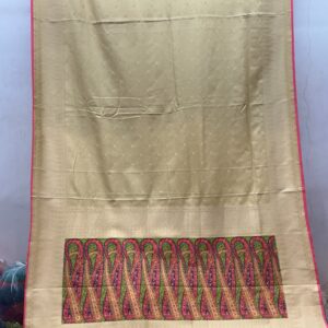 Exclusive Banarasi Silk Saree - Classic Cream (PBS-04)
