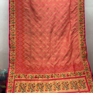 Exclusive Patola Banarasi Silk Saree - Vibrant Orange (PBS-06)