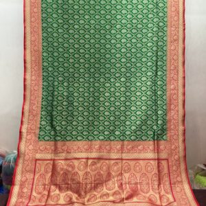 Exclusive Banarasi Silk Saree - Emerald Green (PBS-07)