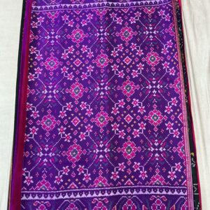Premium Double Ikat Patola Saree - Royal Purple (DIS-06)