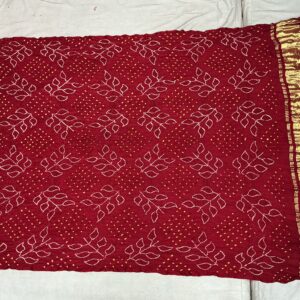 Premium Pure Gajji Silk Dupatta - Imperial Red (GDD-06)