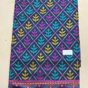 Premium Patola Without Border Saree – Royal Blue (PSWB-01)