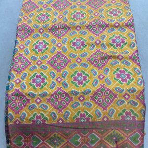Premium Patola Without Border Saree – Pastel Beige (PSWB-10)