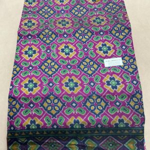 Premium Patola Without Border Saree – Imperial Violet (PSWB-13)