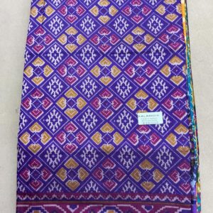 Premium Patola Without Border Saree – Plum Violet (PSWB-21)