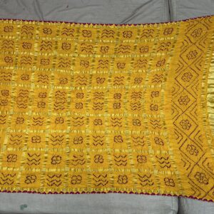 Premium Pure Gajji Silk Dupatta – Mustard Yellow (GDD-10)