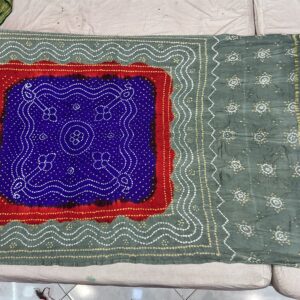 Premium Pure Gajji Silk Dupatta – Royal Blue Square (GDD-13)