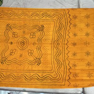 Premium Pure Gajji Silk Dupatta – Golden Yellow (GDD-15)