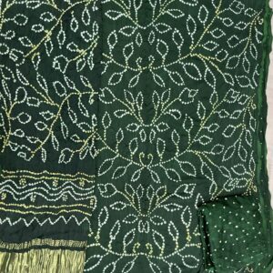 Premium Modal Silk Dress Material – Bottle Green (MDM-12)