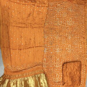 Premium Modal Silk Dress Material – Festive Orange (MDM-16)