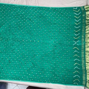 Premium Modal Silk Dupatta – Emerald Green (MSD-09)
