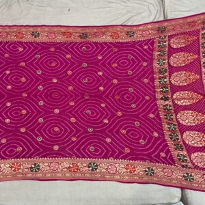 Premium Pure Georgette Dupatta – Rose Pink (PGD-12)