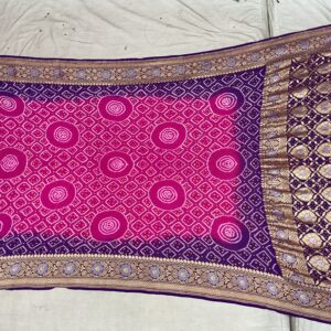 Premium Pure Georgette Dupatta – Vibrant Magenta (PGD-09)