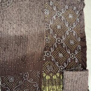 Ombray Exclusive Dress Material – Brown Charcoal Shaded (OEDM-02)