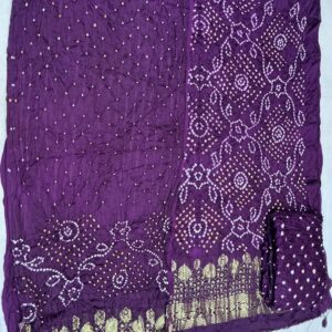 Ombray Exclusive Dress Material – Deep Purple Gradient (OEDM-20)