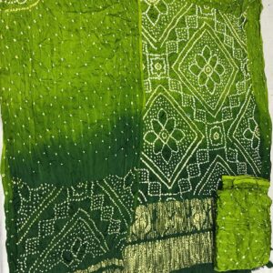 Ombray Exclusive Dress Material – Bright Lime Green Shaded (OEDM-25)