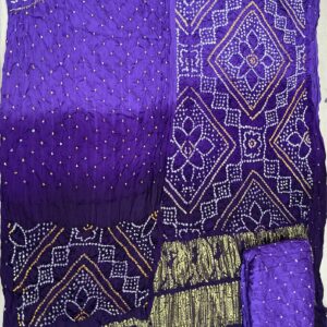 Ombray Exclusive Dress Material – Violet & Blue Shaded (OEDM-26)