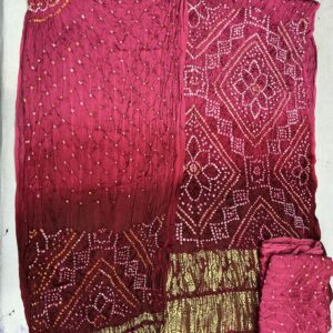 Ombray Exclusive Dress Material – Maroon & Crimson Shaded (OEDM-29)