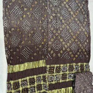 Ombray Exclusive Dress Material – Dark Brown Gradient (OEDM-30)