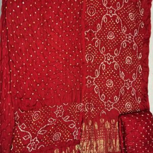 Ombray Exclusive Dress Material – Bright Red (OEDM-31)