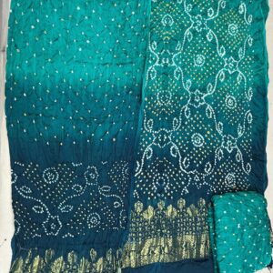 Ombray Exclusive Dress Material – Blue & Teal Shaded (OEDM-32)