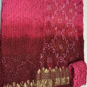 Ombray Exclusive Dress Material – Pink & Maroon Gradient (OEDM-33)