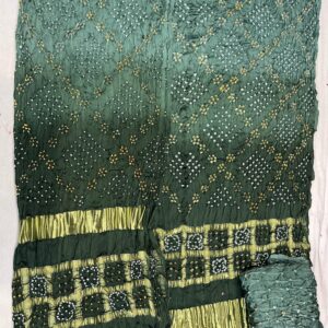 Ombray Exclusive Dress Material – Olive & Grey Shaded (OEDM-36)