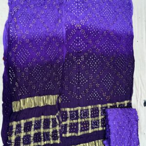 Ombray Exclusive Dress Material – Indigo & Purple Shaded (OEDM-37)
