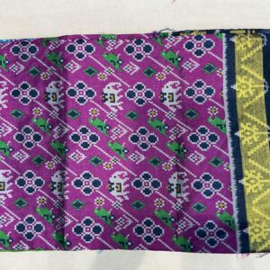 Patola with Zari Border Saree – Imperial Violet (PSZB-14)
