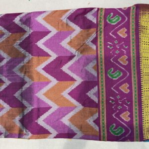 Patola with Zari Border Saree – Magenta Pink (PSZB-04)