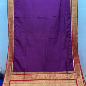 Exclusive Patola Banarasi Silk Saree – Deep Violet (PBS-17)