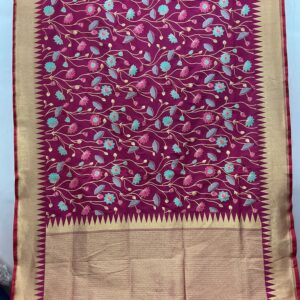 Exclusive Patola Banarasi Silk Saree – Berry Magenta (PBS-19)