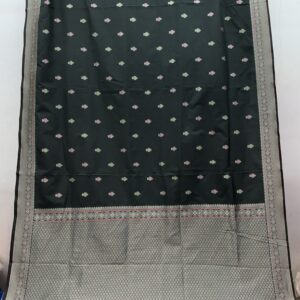 Exclusive Patola Banarasi Silk Saree – Charcoal Black (PBS-22)