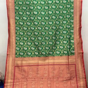 Exclusive Patola Banarasi Silk Saree – Forest Green (PBS-27)
