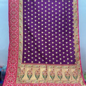Exclusive Patola Banarasi Silk Saree – Royal Purple (PBS-09)
