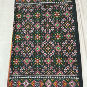 Premium Double Ikat Patola Saree – Emerald Green (DIS-13)